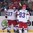 OSTRAVA, CZECH REPUBLIC - MAY 9: Russia's Artemi Panarin #9 celebrates with Vadim Shipachyov #87, Yevgeni Dadonov #63 and Viktor Antipin #93 after scoring Team Russia's fourth goal of the game during preliminary round action at the 2015 IIHF Ice Hockey World Championship. (Photo by Richard Wolowicz/HHOF-IIHF Images)

